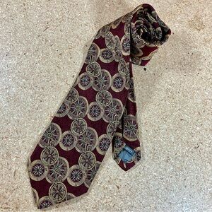 VTG Robert Talbott Best Of Class Nordstrom Silk Tie Compass Pattern Made in USA